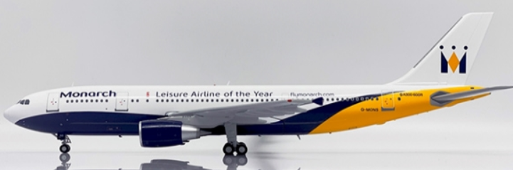 Pre-Order JC Wings LH2318 1:200 Monarch Airlines Airbus A300-600R G-MONS "Leisure Airline of the Year"