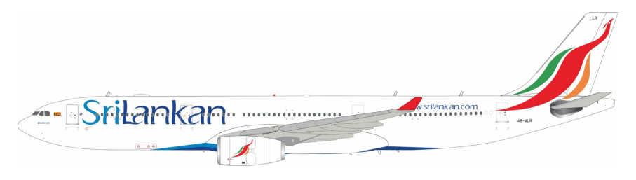Pre-Order Retro Models RM33301 1:200 SriLankan Airlines Airbus A330-343 4R-ALR