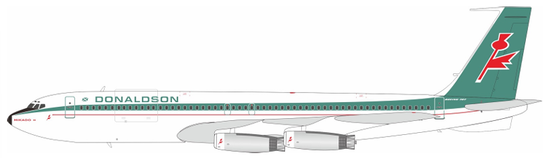 B-Models B-707-AYXR 1:200 Donaldson International Boeing 707-300 G-BAEL