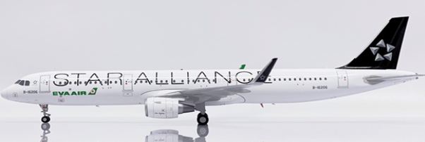 Pre-Order JC Wings XX20204 1:200 Eva Air Airbus A321 "Star Alliance" B-16206