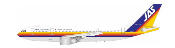 Pre-Order JFox JF-A300-004 1:200 A300B4-2C Japan Air System JA8263