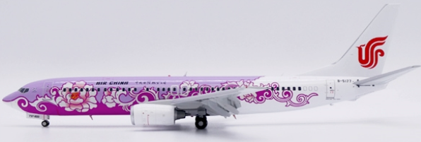 Pre-Order JC Wings LH2360 1:200 Air China Boeing 737-800 "Pink Peony" Reg: B-5177 Flaps Down