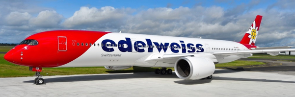 Pre-Order JC Wings XX20569A 1:200 Edelweiss Air Airbus A350-900XWB Reg: HB-IHC Flaps Down