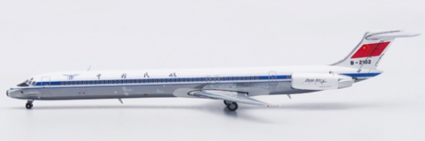 Pre-Order JC Wings XX40112 1:400 CAAC McDonnell Douglas MD-82 "Polished" Reg: B-2102