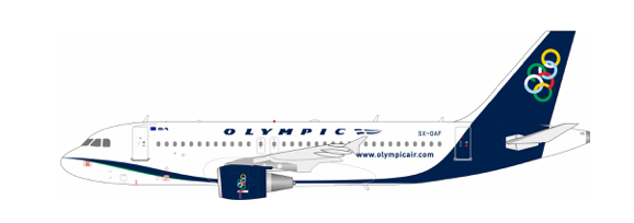 Pre-Order InFlight200 IF319OA0824 1:200 Olympic Airbus A319-112 SX-OAF