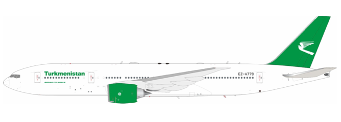 Pre-Order Retro Models RM77202 1:200 Turkmenistan Airlines Boeing 777-22K/LR EZ-A779