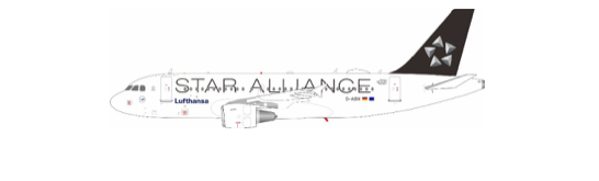 Pre-Order JFox JF-A319-018 1:200 A319-112 Lufthansa Star Alliance