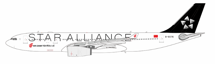 Pre-Order NG Models 61083 1:400 Air China A330-200 B-6076 (Star Alliance)