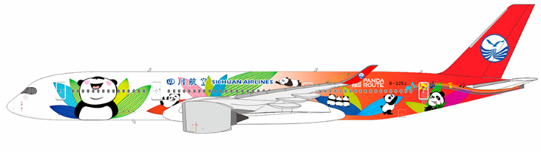 Pre-Order NG Models 39063 1:400 Sichuan Airlines A350-900 B-325J (Panda Route (ULTIMATE))