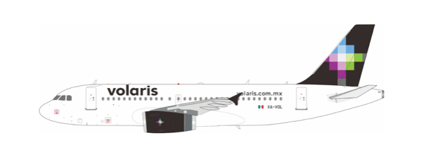 Pre-Order El Aviador EAV-A319-VOL 1:200 Volaris Airbus A319-132  XA-VOL