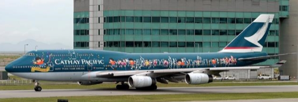 Pre-Order JC Wings SA4062 1:400 Cathay Pacific Boeing 747-400 "Spirit of Hong Kong" Reg: B-HOX