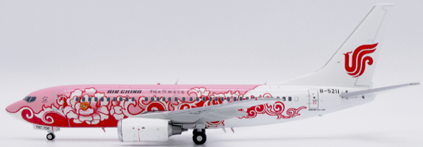 Pre-Order JC Wings LH2362A 1:200 Air China Boeing 737-700 "Red Peony" Reg: B-5211 "Flaps Down"