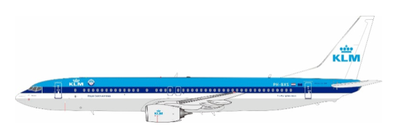 Pre-Order JFox JF-737-9-002L 1:200 737-9K2 Royal Dutch Airlines Reg. PH-BXS