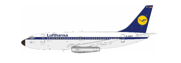 Pre-Order JFox JF-737-2-012 1:200 737-200 Lufthansa Reg. D-ABFT