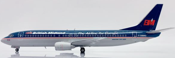 Pre-Order JC Wings XX20261 1:200 British Midland Airways Boeing 737-400 "The Airline for Europe" Reg: G-OBMG