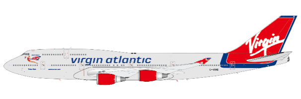 Pre-Order JC Wings XX20459 1:200 Virgin Atlantic Boeing 747-400 "Tinker Belle" Reg: G-VBIG