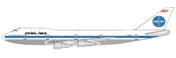 Pre-Order JC Wings XX40365 1:400 Pan Am Boeing 747-100 "Clipper Champion of the Seas""Polished" Reg: N734PA