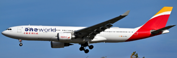 Pre-Order JC Wings XX40619 1:400 Iberia Airbus A330-200 "oneworld" Reg: EC-MYA