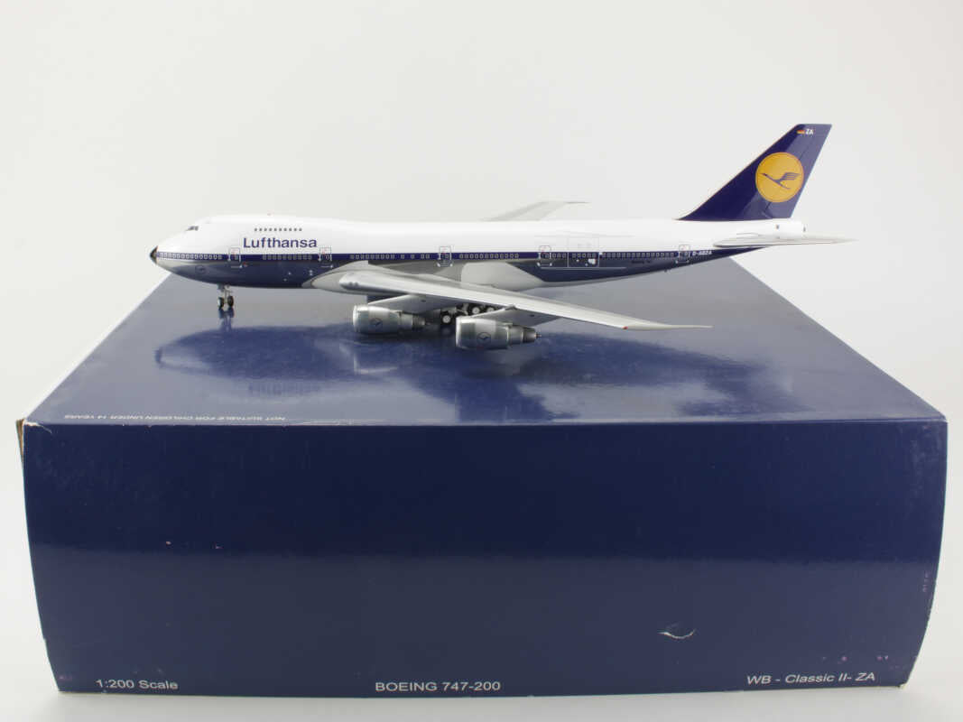 WB Models WB-Classic II-ZA 1:200 Lufthansa Boeing 747-200 D-ABZA