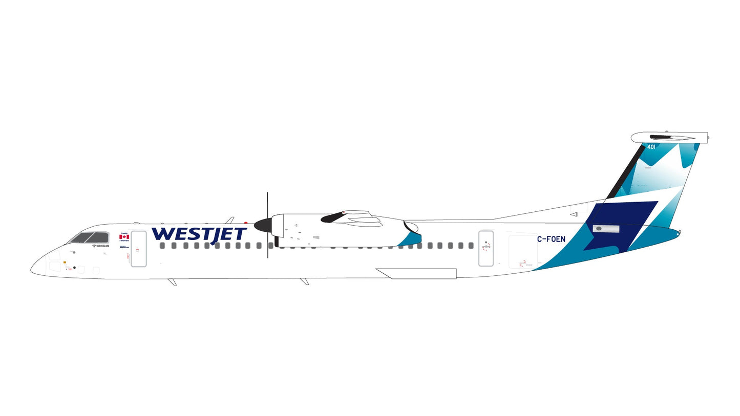 Gemini Jets G2WJA1315 1:200 WestJet Encore Dash 8 Q400 C - FOEN