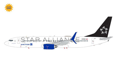 Pre - Order Gemini Jets G2UAL1378F 1:200 United Airlines B737 - 800W N76516 “Star Alliance” livery (flaps down)