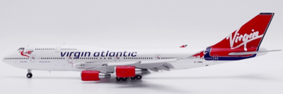 Pre - Order JC Wings XX40224A 1:400 Virgin Atlantic Boeing 747 - 400 "Tinker Belle" Reg: G - VBIG Flaps Down