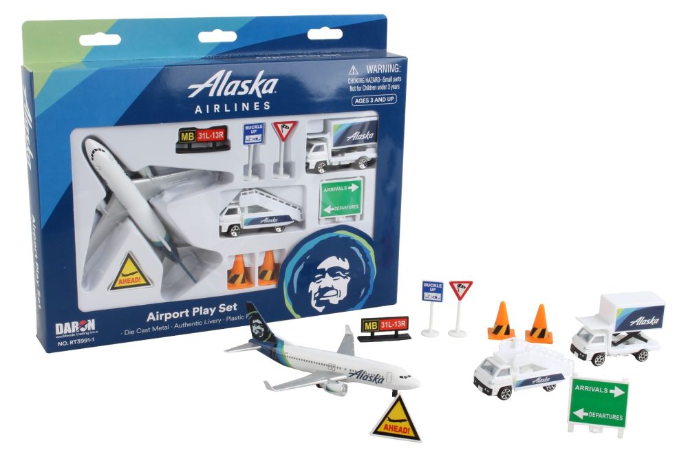 Alaska Airlines Airport Playset New Livery