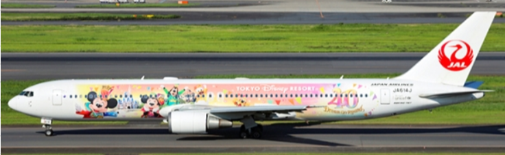 Pre-Order JC Wings SA4JAL029 1:400 Japan Air Lines Boeing 767-300ER "Dream-Go-Round"