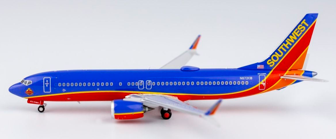 NG 88002 1:400 Southwest Airlines Boeing 737 MAX 8 N872CB "Canyon Blue Retro"