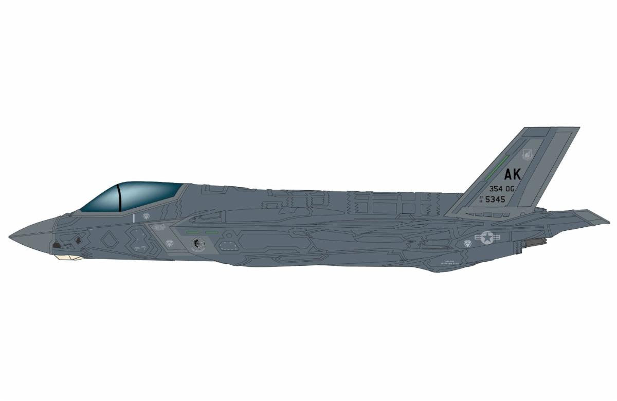 Pre-Order Hobby Master HA4446 1:72 F-35A Lightning II 5345, 354th OG, Alaska, 2020s