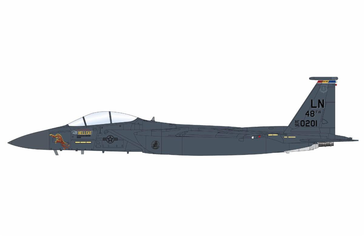 Pre-Order Hobby Master HA4549 1:72 F-15E "Hellcat" 96-0201, 494th FS, 48th FW, RAF Lakenheath, 2024