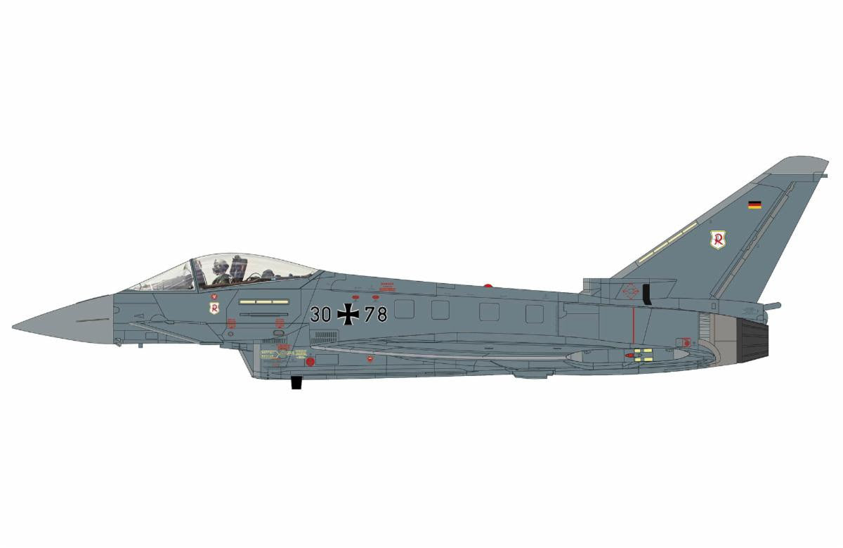 Pre Order Hobby Master HA6627 1:72 Eurofighter Typhoon 30+78, Luftwaffe, 2021 (with 4 x GBU-48)