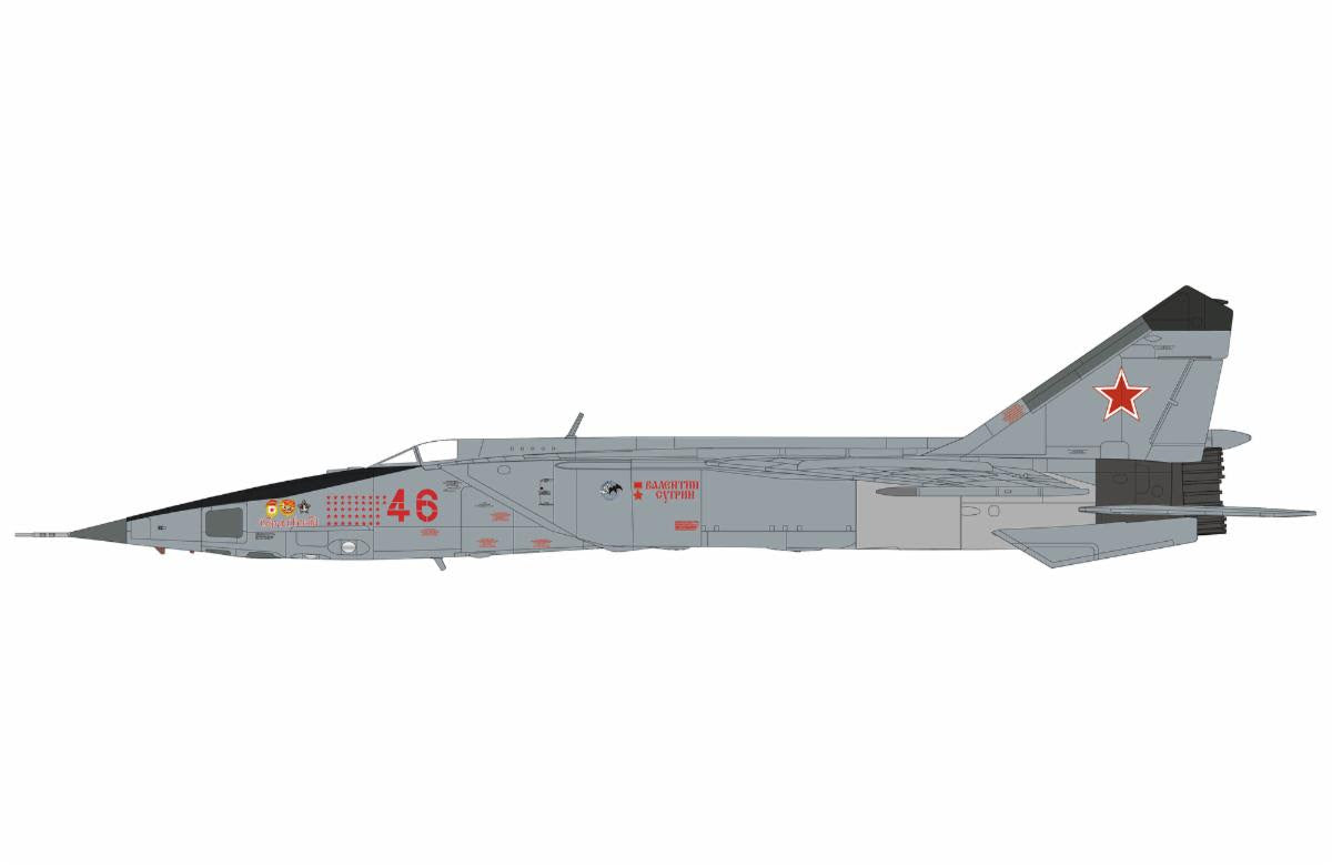 Pre-Order Hobby Master HA5651 1:72 MIG-25RBT Red 46, 47th GRAP, 2nd Sqn., May 2001 (with 8 x FAB-500 bombs)