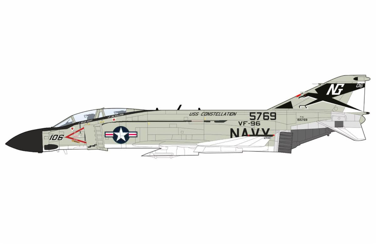 Pre Order Hobby Master HA19071 1:72 F-4J "Showtime 106" 155769, VF-96, USS Constellation, May 1972