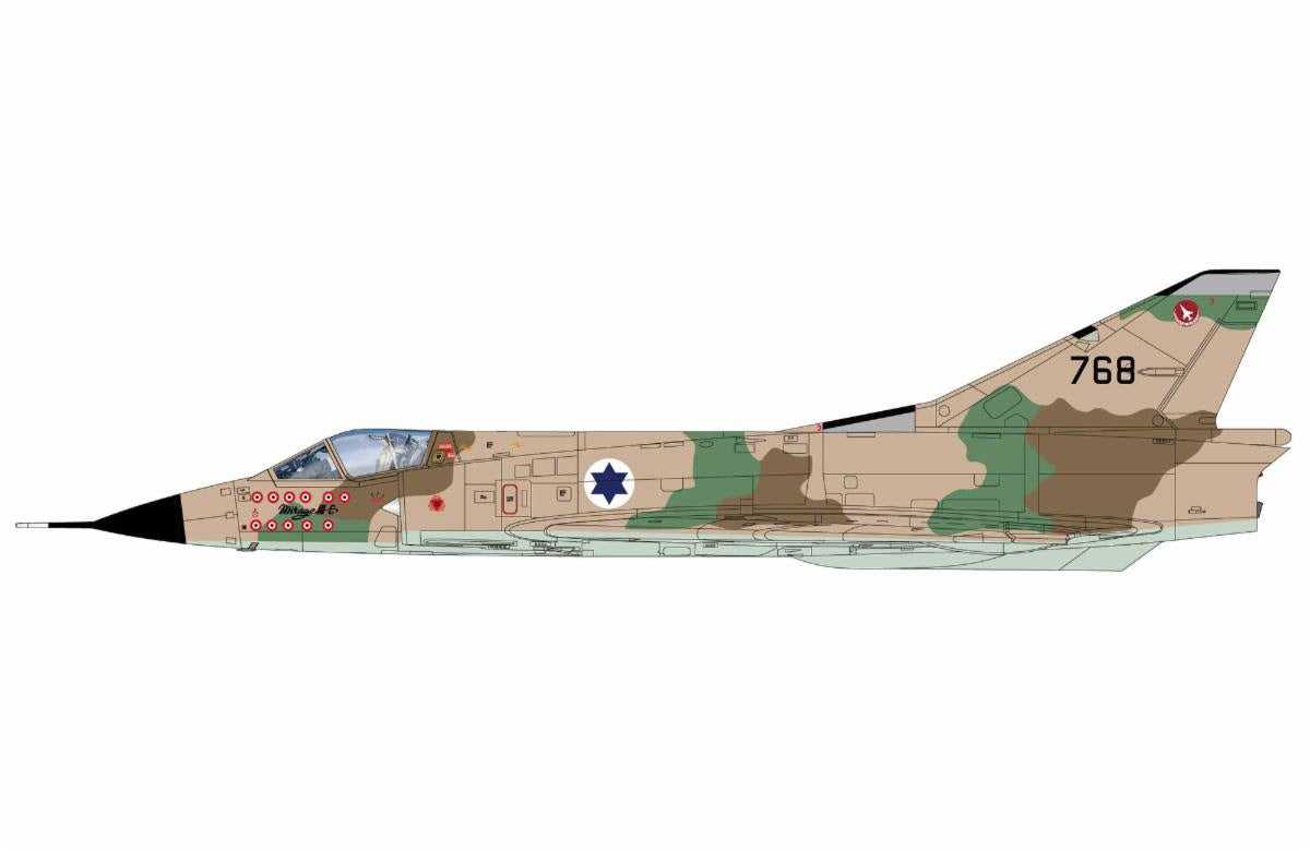 Pre-Order Hobby Master HA9804 1:72 Mirage IIICJ 768, The "First Jet" Squadron, Ramat David AB, Dec 1970