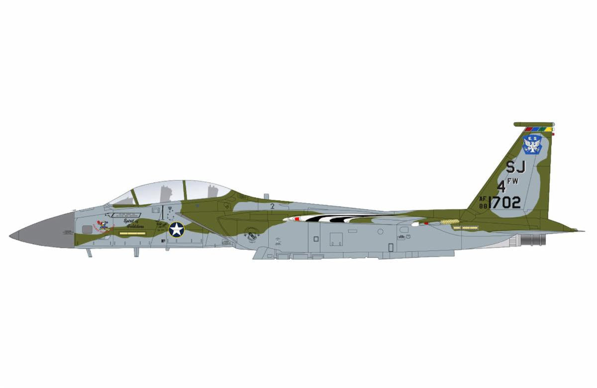 Pre Order Hobby Master HA4548 1:72 F-15E "Spirit of Goldsboro" 88-1702, 334th FS, 4th FW, May 2023