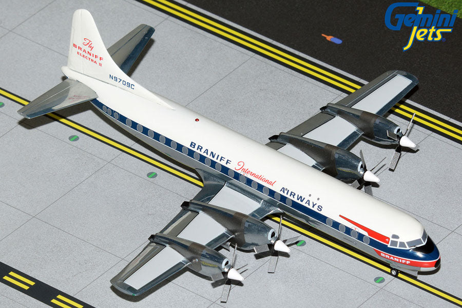 Gemini Jets G2BNF1027 1:200 Braniff Airways Lockheed L-188 Electra