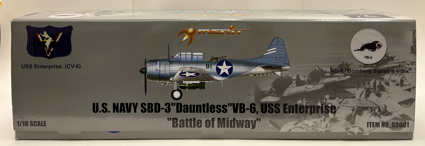 Merit International 88001 1:18 SBD-3 Dauntless Battle of Midway