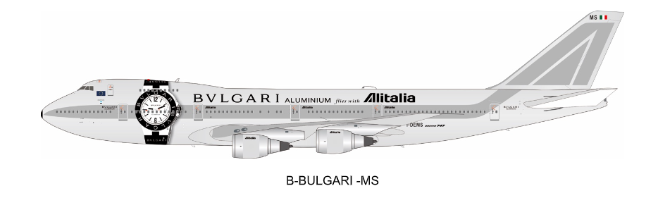 B-Models B-BULGARI-MS 1:200 Alitalia 747-243B "Bulgari" -MTS Aviation ...