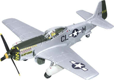 Corgi US32218 1:72 North American P-51D Mustang USAAF 18th FG, 12th FS, "Katydid", Elwyn Righetti