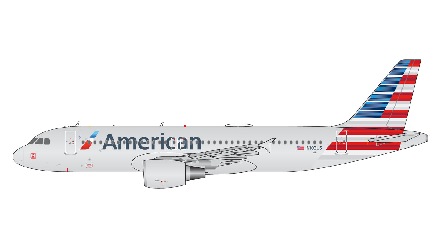 Gemini Jets GJAAL2085 1:400 American Airlines Airbus A320