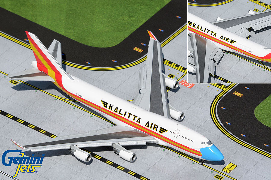 Gemini Jets GJCKS1999F 1:400 Kalitta Air Boeing 747-400F(BCF) (Flaps Down)