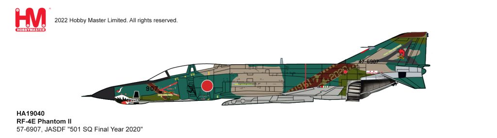 Pre-Order Hobby Master HA19040 1:72 RF-4E Phantom II "501 SQ Final Year 2020"