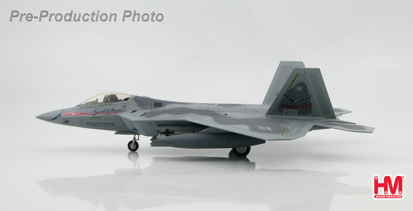 Hobby Master HA2811 F-22A Raptor BuNo. 91-001, "Spirit of America"