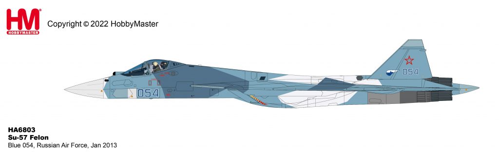 Hobby Master HA6803 1:72 Su-57 Felon Blue 054, Russian Air Force