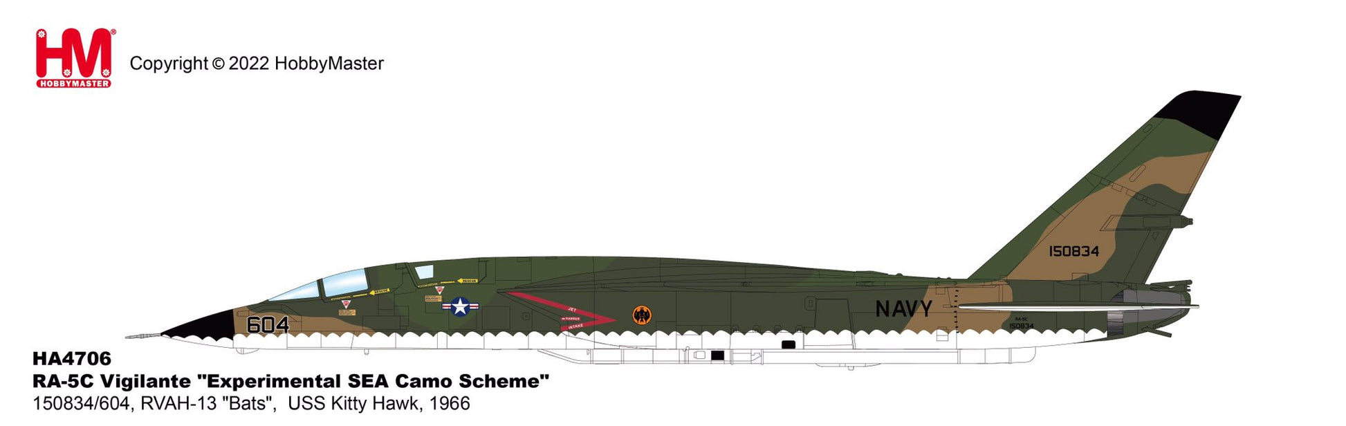 Hobby Master HA4706 1:72 RA - 5C Vigilante "Experimental SEA Camo