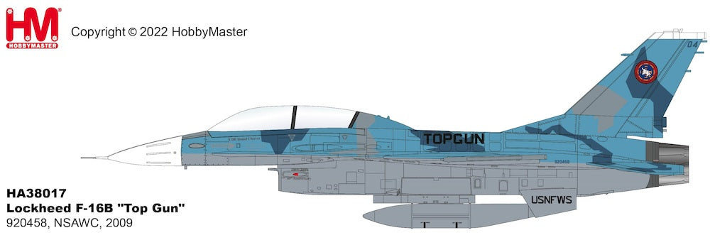 Hobby Master HA38017 1:72 US Navy F-16B NSAWC, USNFWS TOPGUN, NAS Fallon, NV, 2009