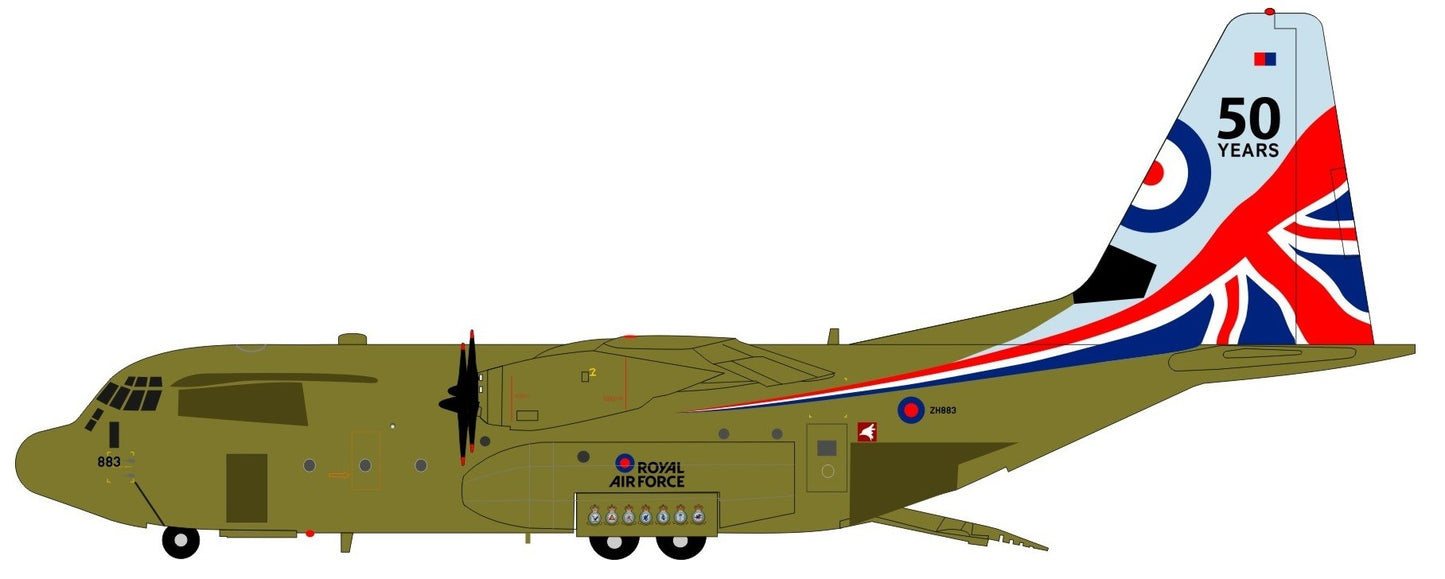 *Inflight IF130CLEVE883 1:200 RAF C-130J "50 Years"