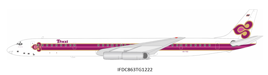 *Inflight IFDC863TG1222 1:200 Thai McDonnell Douglas DC-8-63