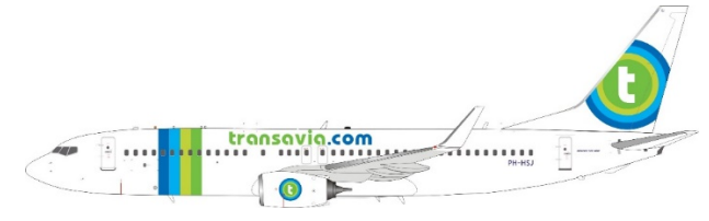 Jfox JF-737-8-012 1:200 Transavia Boeing 737-800